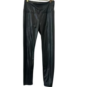 Lysee - Vegan Leather Leggings – Black – M